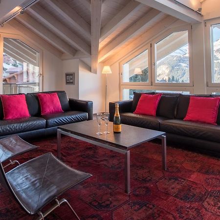 Chalet Brunner Penthouse Wengen Esterno foto