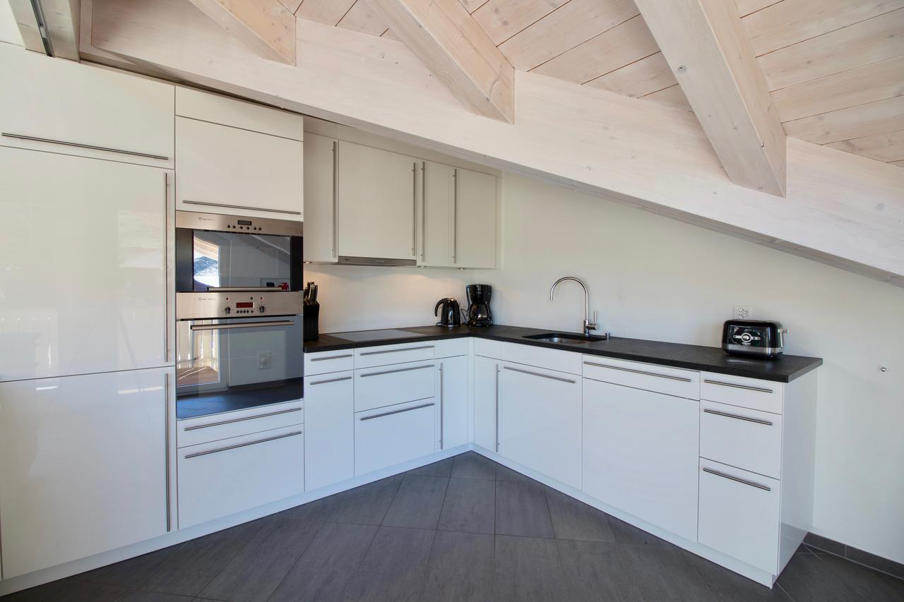 Chalet Brunner Penthouse Wengen Esterno foto