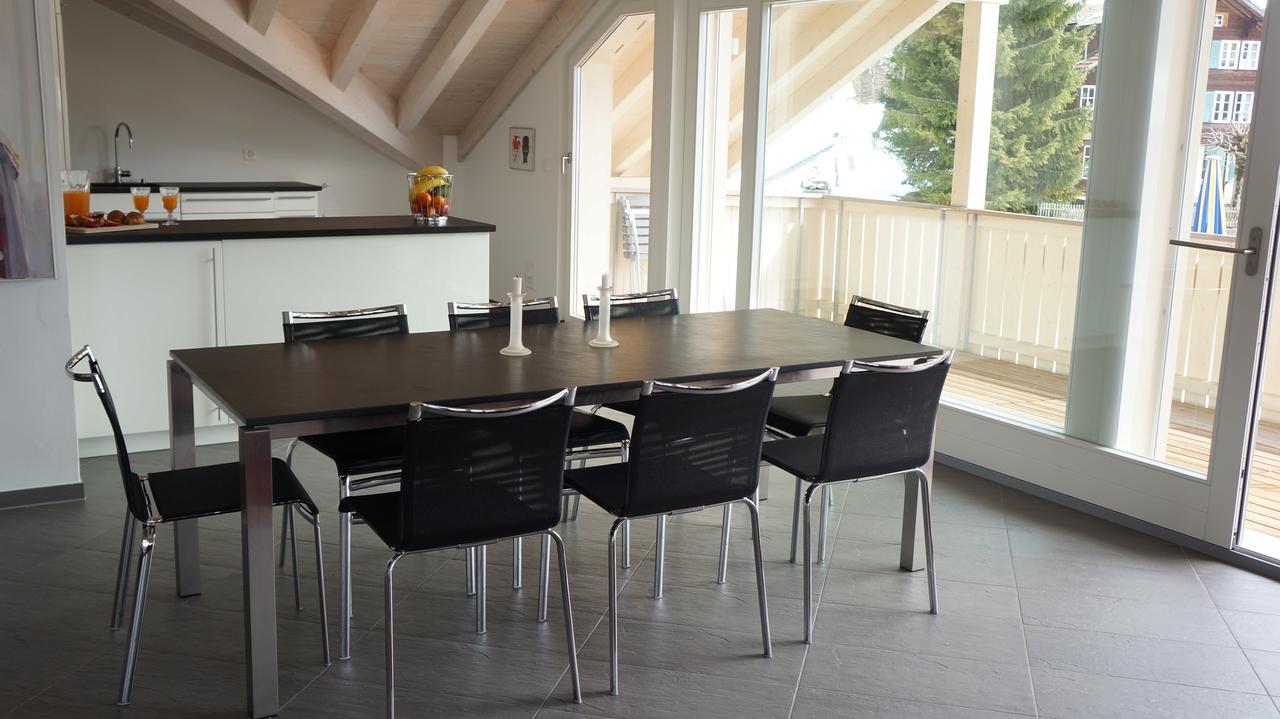 Chalet Brunner Penthouse Wengen Esterno foto