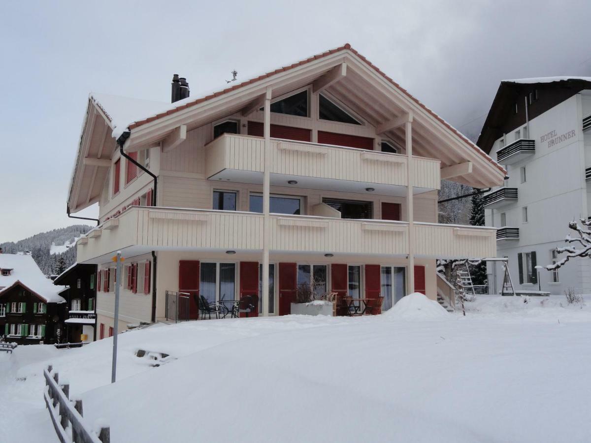 Chalet Brunner Penthouse Wengen Esterno foto